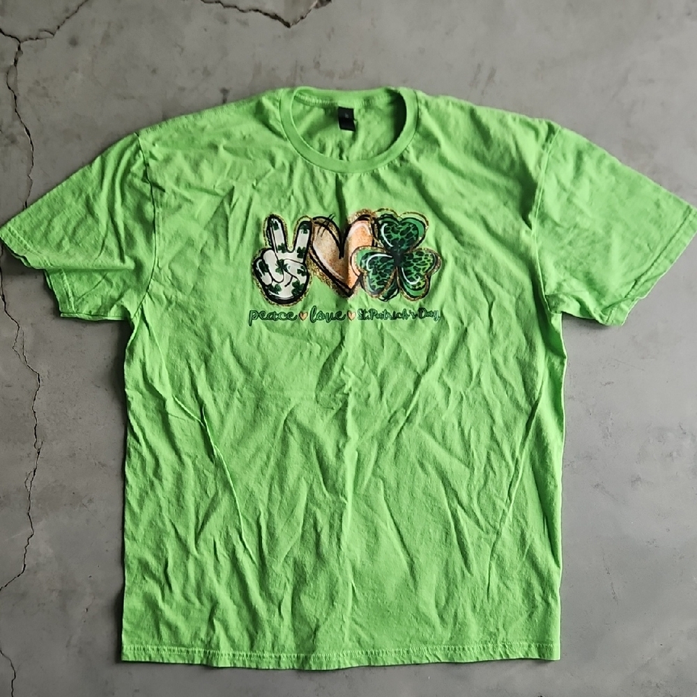 Gildan St. Patrick's Day Bright Green T-Shirt XL